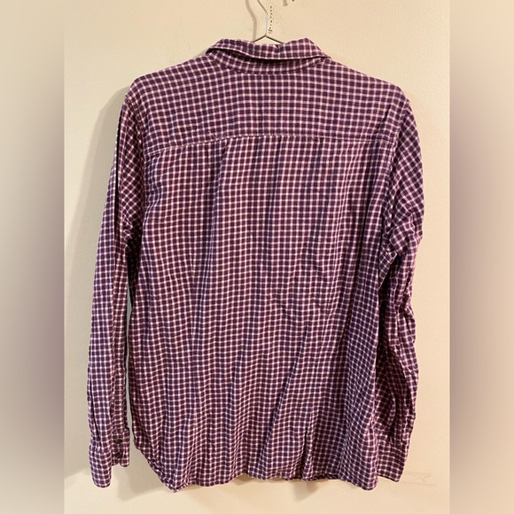 Women's Eddie Bauer Pink Purple Button-Front Flannel Style Shirt Size 2XL Tall - Picture 3 of 3